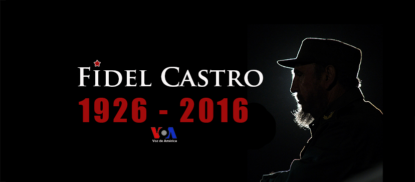 The Voice of America (VOA) Spanish Service produced this graphic for its Facebook page cover to mark Fidel Castro’s death.