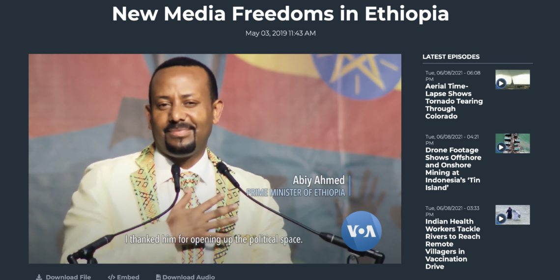 Voice of America is airing Ethiopian propaganda, South African Mail & Guardian reports