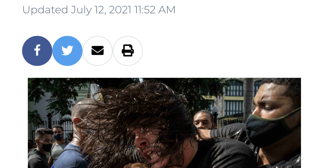 Biased Voice of America VOA News report does not quote a single protester, gives Castro regime the last word, ignores criticism from Senator Rubio