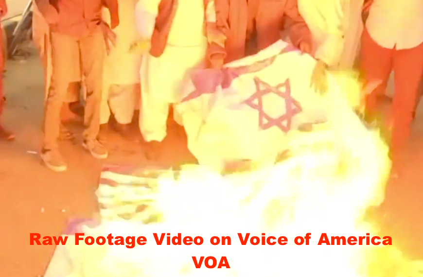 A clip from raw footage posted by the Voice of America in 2017 without any balance.