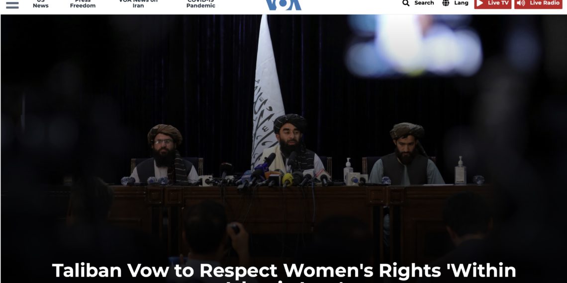 Voice of America Messaging for Taliban Endangers Afghan Women