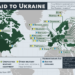 "Corrected" Voice of America (VOA) "Aid to Ukraine" map on the VOA website. Screenshot, March 05, 2022, 5:04PM.