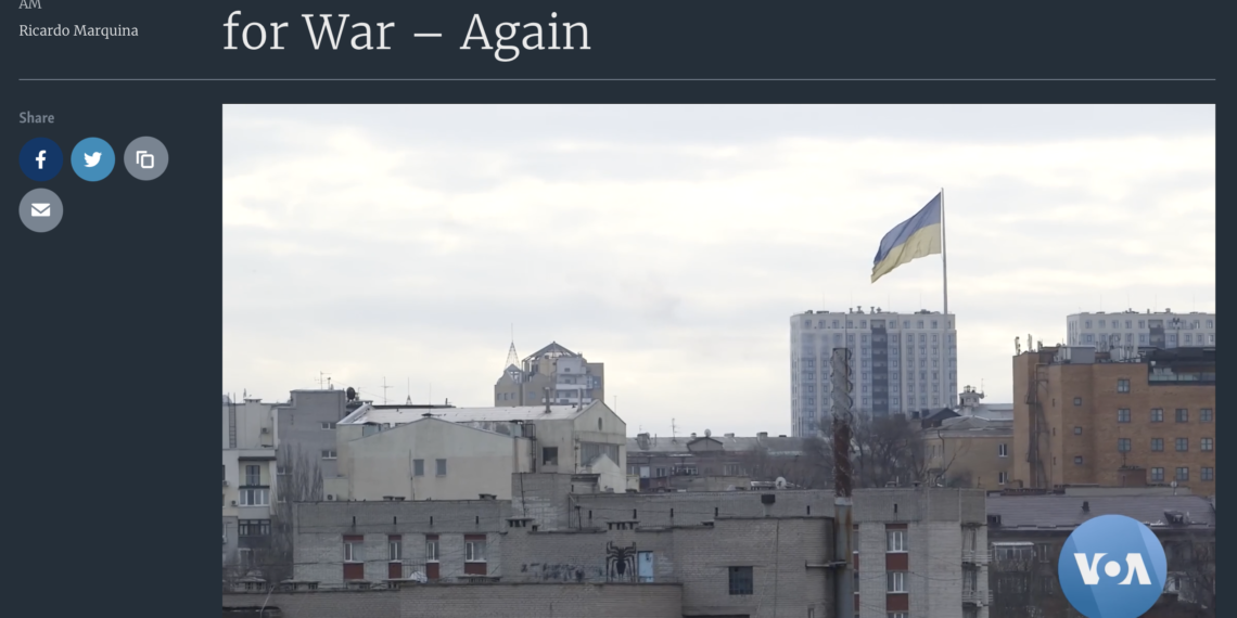 "Ukrainians on Conflicts... ,"VOA Video Report by Ricardo Marquina and Pablo Gonzalez, February 04, 2022.