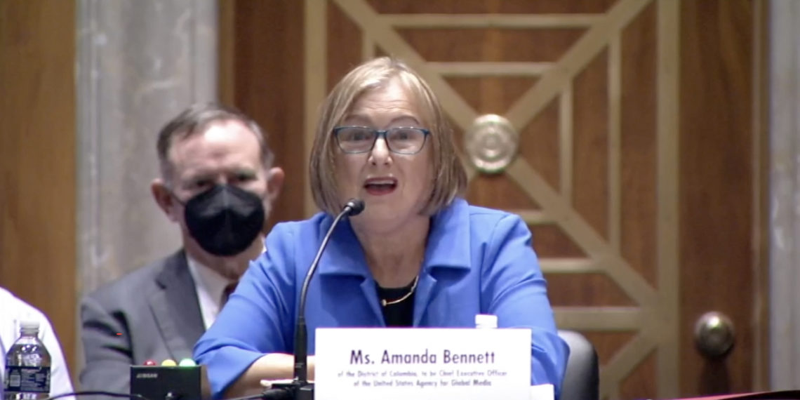 Amanda Bennett confirmation hearing before the Senate Foreign Relations Committee for the U.S. Agency for Global Media (USAGM) CEO position. June 7, 2022.