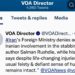 Voice of America Acting Director Yolanda Lopez Tweet Iran Denies Link to Rushdie Stabbing August 17 2022.