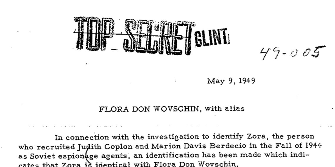 HISTORY Flora Wovschin — Codename ZORA — Was The Most Active Soviet Spy But Not The Most Valuable Agent of Influence at WWII Voice of America