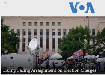 Voice of America Hours Late in Reporting on Trump Court Plea
